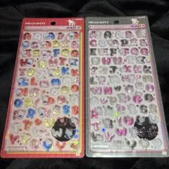 【正規品】ボンボンドロップシール moji サンリオ　キティ　赤　ピンク
