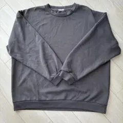 GU ジーユー クルーネック スウェット ダークグレー XXL