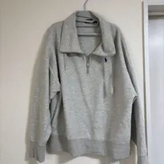 Polo Ralph Lauren グレー ジップアップ トレーナー L