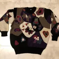 Boheme パッチワークニットセーター F