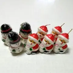 サンタクロースと雪だるまのろうそく キャンドル　まとめ売り