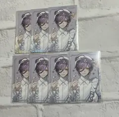 にじさんじ 3SKM 2周年　チェキ風カード　魁星　榊ネス　白衣装　花冠