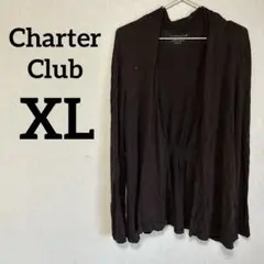 Charter Club 【XL】カーディガン ダークブラウン レディース