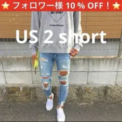 ⭐️アメリカンイーグル ダメージジェギング スキニーデニム US2 大人気デニム⭐️