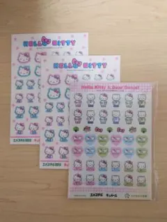 製薬会社　ノベルティ　ハローキティ シール 3セット
