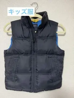 GapKids ネイビー ベスト キッズ　M ダウン