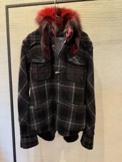 AULA☆ユニオンジャックデザイン 毛皮コート - メルカリ