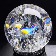 AAAAAAAA級天然高透明度レインボー水晶丸玉B0731/YS/188A | Mercari