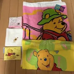 プーさん❣️バスタオル、フェイスタオル、ハンカチ、ティシュケース