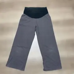 マタニティパンツ M グレー 綿100%