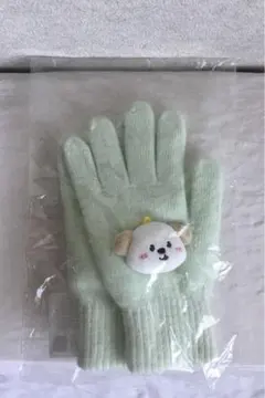 RIIZE アントン　モンリョンイ　手袋　ミントグリーン　アンゴラ　ウール