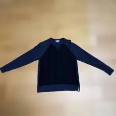 ネイビー クルーネック トレーナー