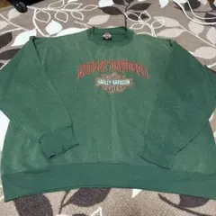 (24時間限定セール)Harley-Davidson グリーンスウェット