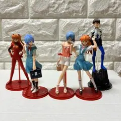 エヴァンゲリオン　フィギュアセット　猪狩シンジアスカラングレー綾波レイ5体