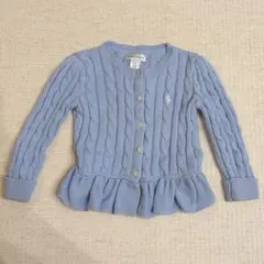 Ralph Lauren 水色　カーディガン 24M