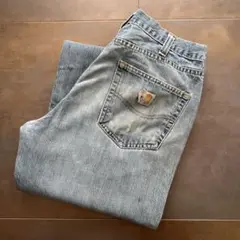 34×32　carhartt カーハート　デニム　ワーク　ワイド・ストレート