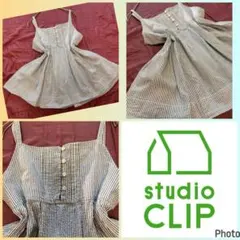 スタジオクリップ★良品★ストライプ★胸元ボタン★キャミ★森ガール★ナチュラルのサムネイル