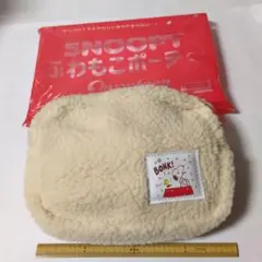 Snoopy ボアポーチ アイボリー