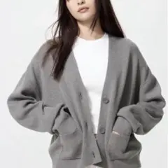 スムースコットンVネックショートカーディガン