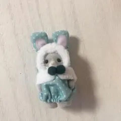 シルバニアファミリー カラフルウサギ わたウサギの赤ちゃん ミントグリーン