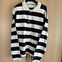 【美品】 匿名発送 ZARA ボーダー　ポロシャツ　白黒