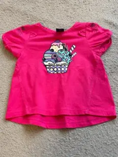 ANNA SUI MINI ピンク アイスクリーム Tシャツ 90(S)