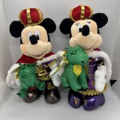 ぬいぐるみバッジ　ミッキー　ミニー　東京ディズニーランド38周年