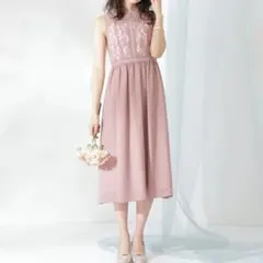 プロポーションボディドレッシング ラインレースドレス ワンピース