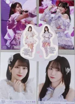 佐々木舞香　野口衣織　イコラブ7周年コンサート　封入　生写真　ステッカー