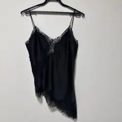 ZARA ブラック アシンメトリーキャミソール