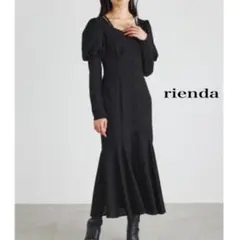 riendaリエンダボリュームスリーブビスチェパターンマーメイドワンピース