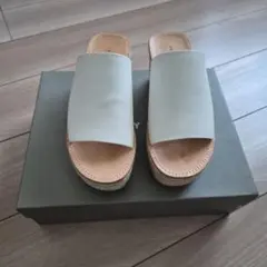 FRAY I.D ホワイト ウェッジサンダル