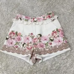 リズリサ♡花柄♡ショートパンツ - メルカリ