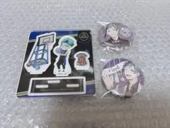 ツイステ　フロイド　缶バッジ　アクスタ