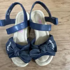 NUOVO Girl 20㎝　厚底サンダル　紺