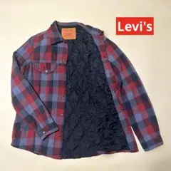 Levi's キルティングジャケット 赤 チェック Lサイズ