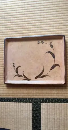 陶芸 山口明軒 木葉天目 角皿 陶器 美品 - メルカリ