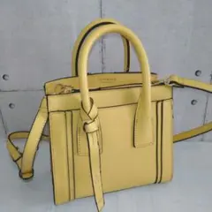 【Jewelna Rose】エライザ ミニレザートート イエロー