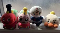 アンパンマンキャラクター ぬいぐるみ 4体セット