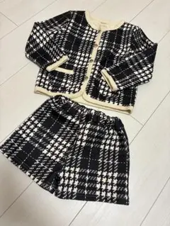 Bee des Bee チェック柄 ジャケット・ショートパンツセット