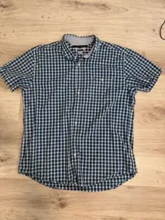 TOMMY HILFIGER チェック柄 半袖シャツ XL