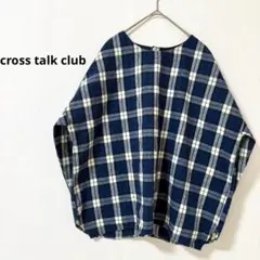 【cross talk club】M-L 七分袖襯衫 格紋