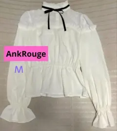 連休限定❗️Ank Rouge レース切り替えカットソー ブラウス オフホワイト