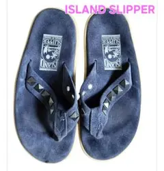 美品　ISLAND SLIPPER PRO ネイビー　鋲飾り　サイズ5のサムネイル