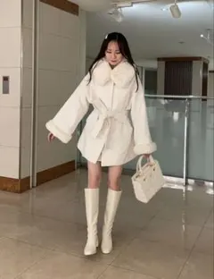 フェイクファーあざとモテコート