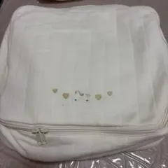 ボンポワン Bonpoint バリースM ゴールド ポーチ ケース チェリー 白