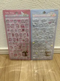 正規品　ボンボンドロップシールミニサンリオ　シナモロール　キティ２枚セット