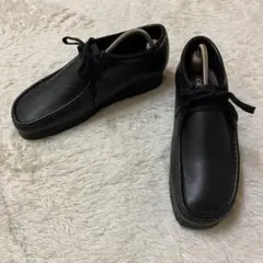 未使用級 クラークス ワラビー　ブラック　クレープソール　レザー　モカシン