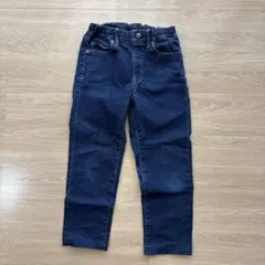 UNIQLO 130サイズ ダークブルー ストレートパンツ