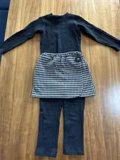 プティマイン トップス　レギンス付きスカート　セット　110